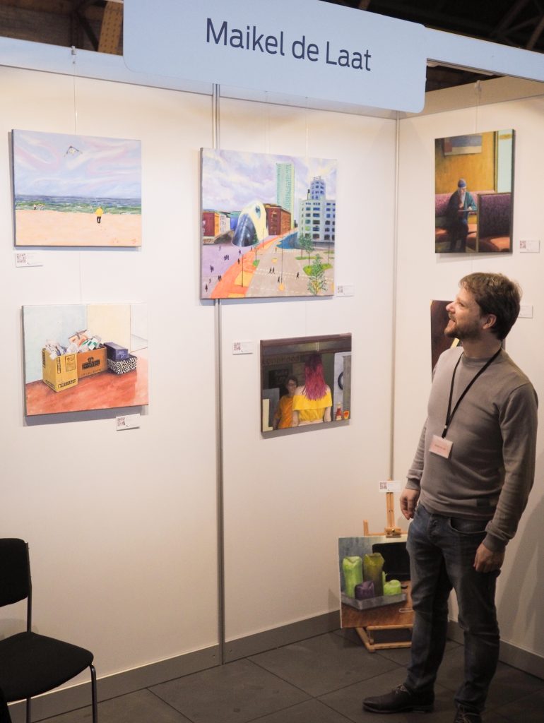 Maikel de Laat's stand at Brabant Art Fair 2023, Tilburg